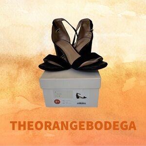 A New Day Black Heel Sandals Size 7.5